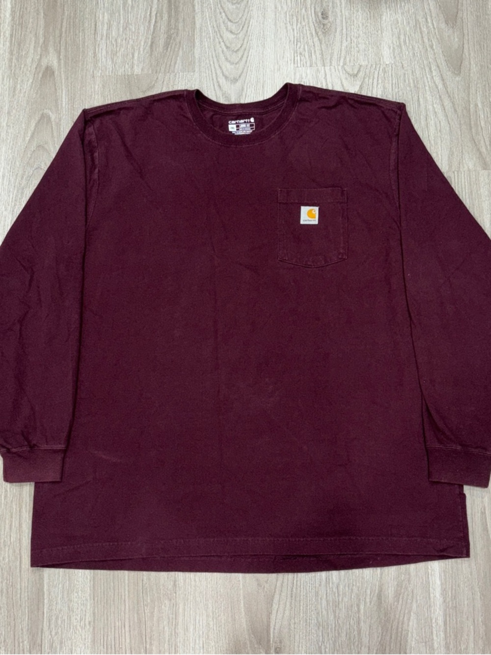 Carhartt Pocket Long Sleeve Shirt Mens 2XL Burgundy Loose Fit
Workwear